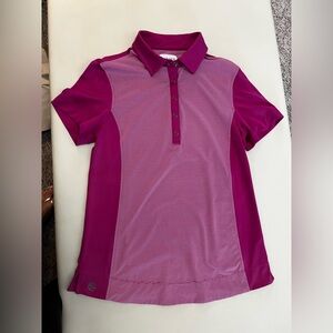 Chaser Two-Tone Pink Kids Polo Shirt